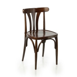 Silla bistrot de madera QUEEN nogal sho165001-Sillas de interior