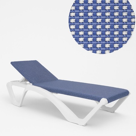 RESOL - Marina Stackable Textilene Sun Lounger for Pool sho1032054