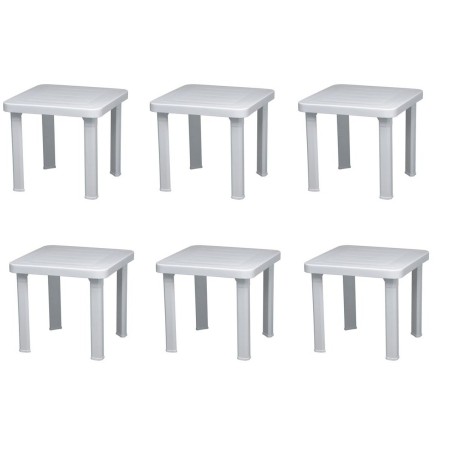 Lot de 6 unitats - Taula auxiliar per a gandules ANDORRA blanca Garbar