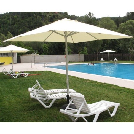 Outdoor set with 2 MASTER sun loungers, ANDORRA side table and storage compartment with lid and lock – Garbar-GARBAR