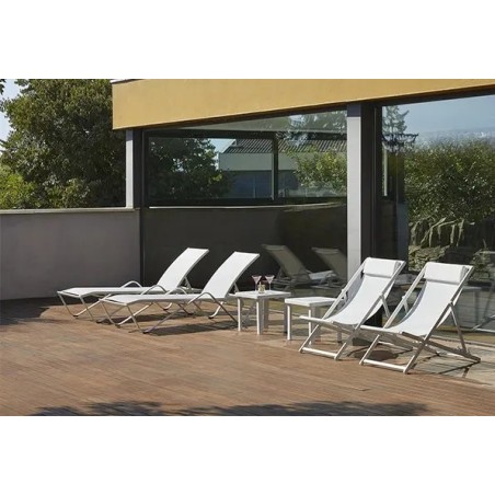 Chaise longue pliante réglable en aluminium GARBAR sho1032087