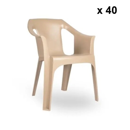 Chaise empilable en plastique Cool par GARBAR sho1032050