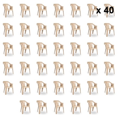 Sillón apilable en plástico Cool de GARBAR sho1032050