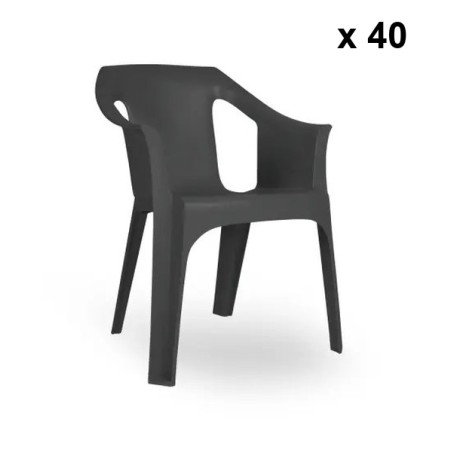 Cadeira empilhável em plástico Cool de GARBAR sho1032050