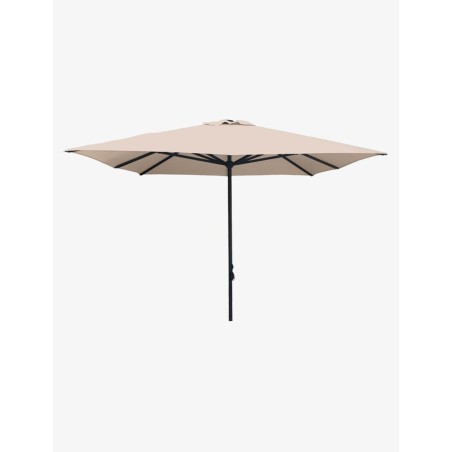 3.5x3.5m Parasol de aluminio para hostelería HD crudo antracita