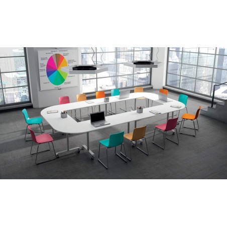 Conference table with folding table top mpl1056001