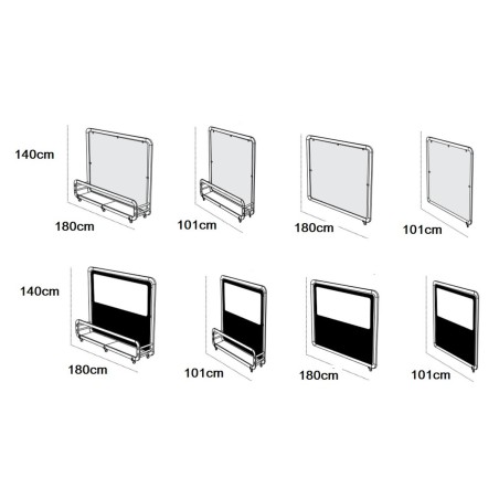 Paravent separador amb testos per terrasses mse1104002