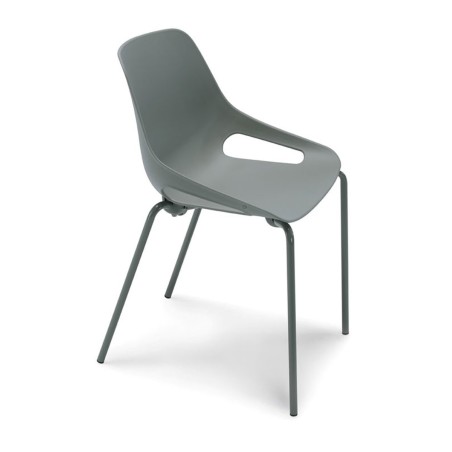 Sedia multiuso per ufficio, 4 metri, di colore bianco, spo166003