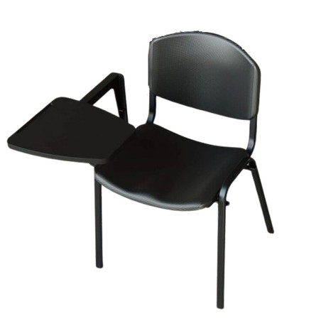 Silla con pala para diestros color negro