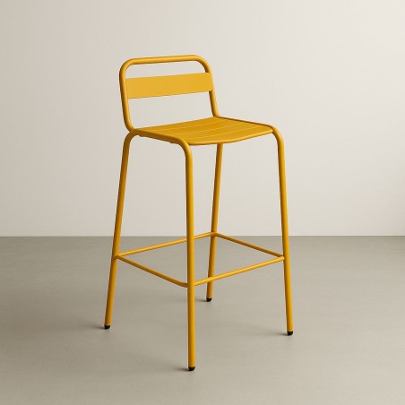 Barceloneta Aluminum stackable outdoor stool Barceloneta sho1045009Stools for bar and terrace