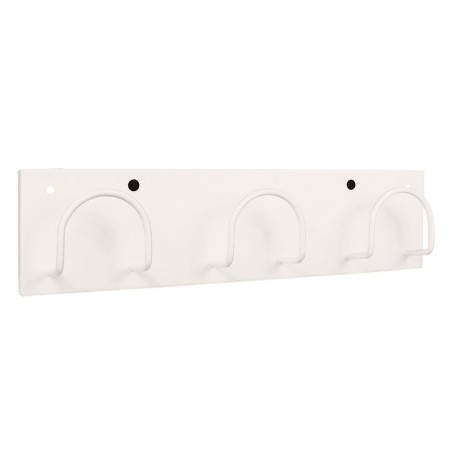 Metallic wall Rack  white 3 hangers