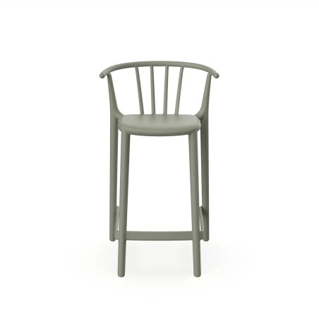 Tabouret de hauteur moyenne empilable WOODY par RESOL sta1032062