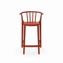 Stools for bar and terrace-Medium Height stackable Stool WOODY by RESOL sta1032062 2