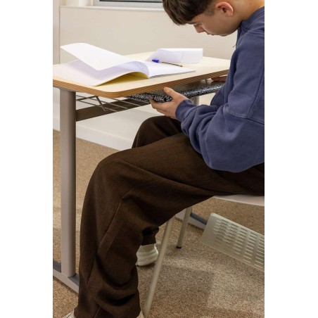 FOCUS school desk with mesh storage tray mes2052003