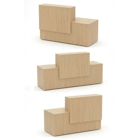 Mostrador de oficina recto madera QUO  mop1101024 posiciones