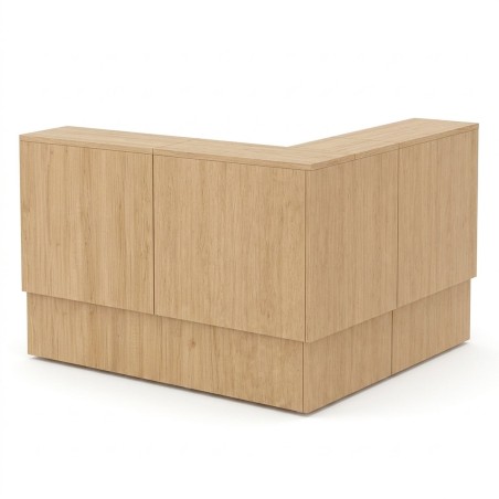 MUBBAR - Balcão de atendimento em L em madeira QUO mop1101020