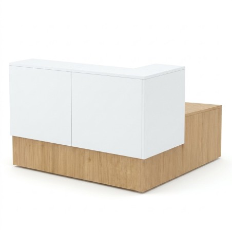 MUBBAR - Banco reception da ufficio in legno a L QUO mop1101020
