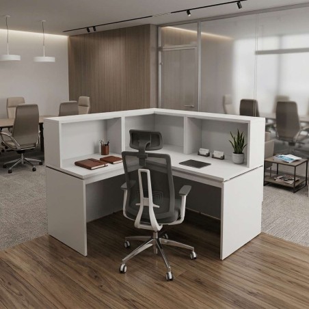 MUBBAR - L-shaped Office Desk in QUO Wood mop1101020