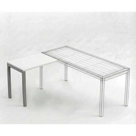 MUBBAR - Ala para secretária de escritório NEMO 100x60cm mop1101027