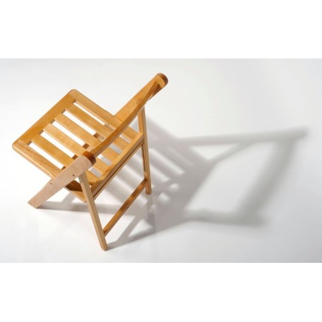 Cadira plegable de fusta de faig per a ús intensiu spl0087001