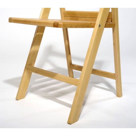 Cadira plegable de fusta de faig per a ús intensiu spl0087001