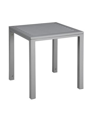 Mesa auxiliar CUBIC de GARBAR en aluminio mho1032022-Tumbonas de piscina y playa para hoteles