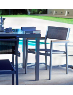 Sillón apilable de aluminio Cubic de GARBAR sho1032046 2