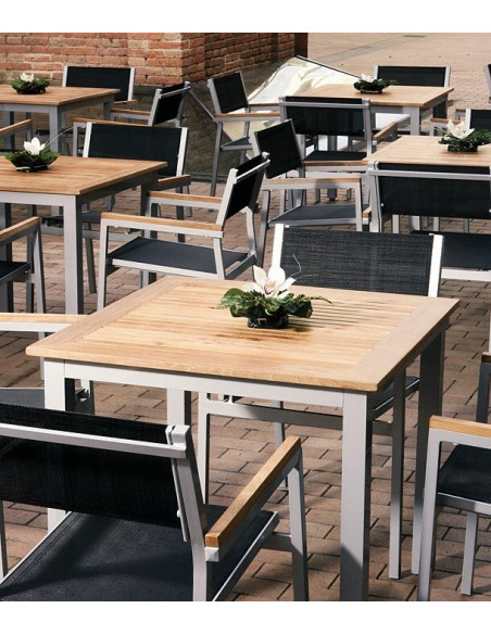 Sillón apilable de aluminio Cubic de GARBAR sho1032046