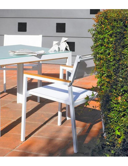 Poltrona per terrazza impilabile Shio da GARBAR sho1032047