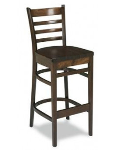 Sgabelli de bar-Sgabello in legno MRM27 noce o miele sta1092005