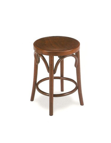 Tabourets de bar-Tabouret rond bas en bois mod 26 sta1092013