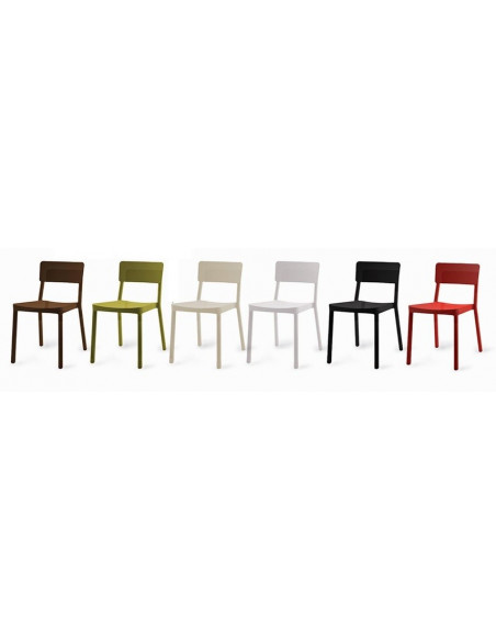 Colored stackable chair LISBOA RESOL sho1032014-RESOL