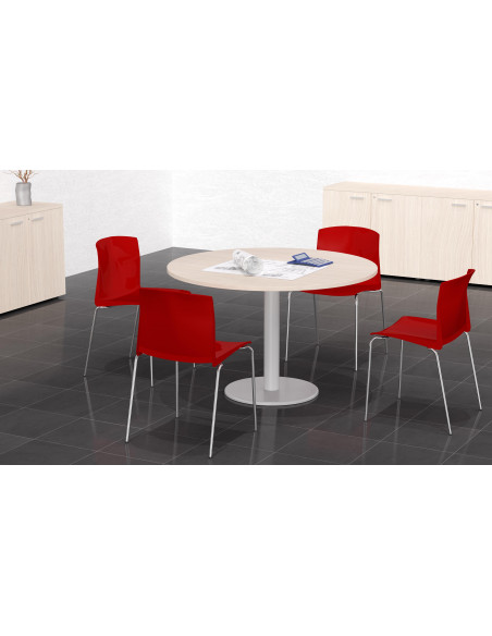 Table de réunion ronde de100cm et 120cm 