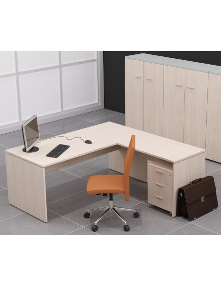 Ala para mesa de oficina pie panel en diferentes acabados   QUO mop1101005