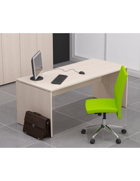 140x80cm Mesa oficina madera QUO mop1101015 color roble