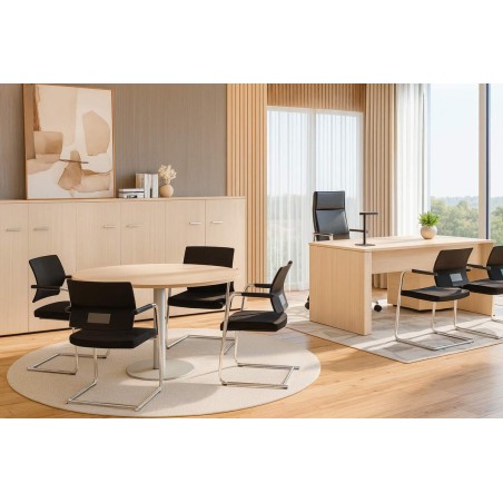 Armário com portas e fechadura aca1101006 cor carvalho