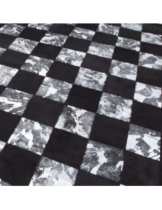 Alfombra de piel moderna blocks coal1148001 2