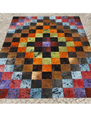 Tapis en cuior BLOCKS CARVING coal1153001