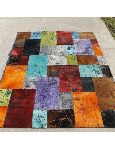 Alfombra de piel moderna Otto coal1153004