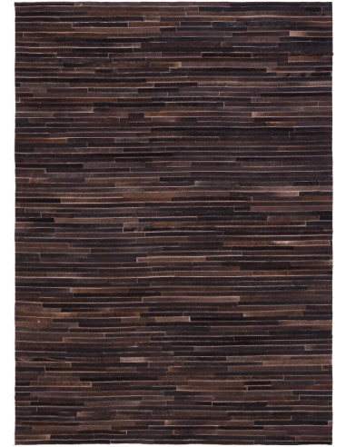 Alfombra de piel moderna LINES coal1153005