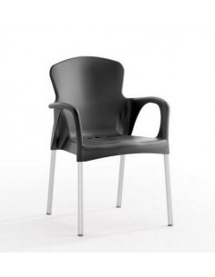 Cadeira de polipropileno empilhável sho1145004 conjunto com mesa beck 2