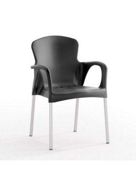 Silla de polipropileno apilable sho1145004 conjunto con mesa beck
