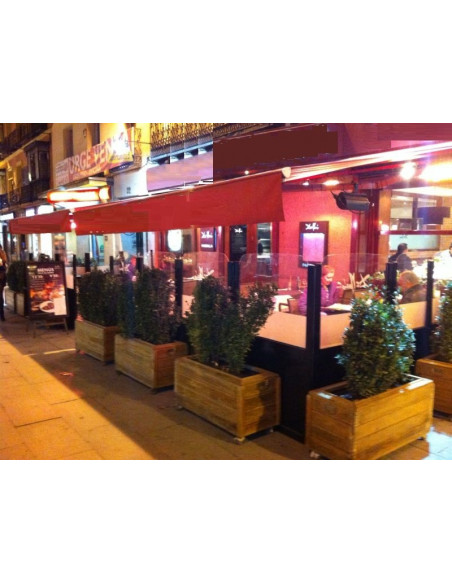 Pantalla plegable per a terrasses de restauració mse1145001 instal · lació 2