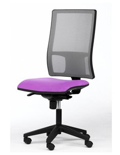 Cadeira em cores ergonómica apoio malha syncro ste166002 cor blnaco com e sem braços 2