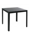 80cm square black glass outdoor table MAMBA GARBAR mho1032049  Terrace outdoor tables