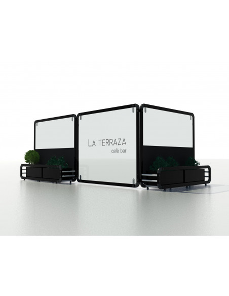 Schermo separatore con fioriere per terrazzi mse1104002