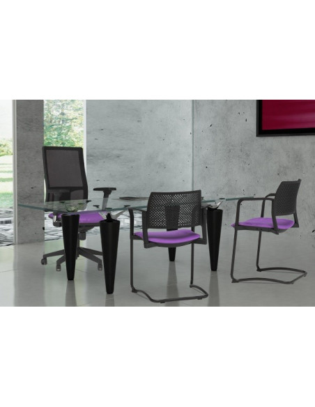 Siège synchrone dossier filet à couleurs ergonomique ste166002 