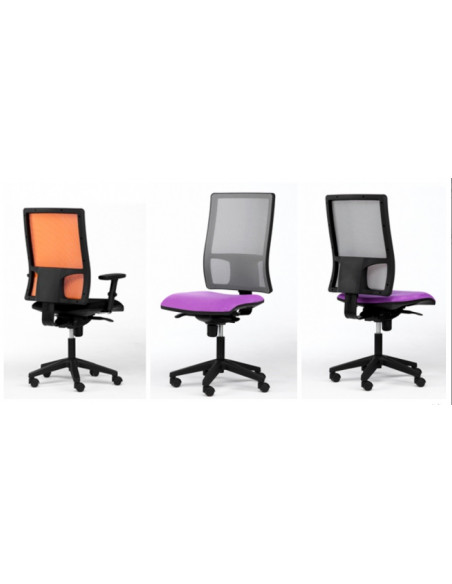 Siège synchrone dossier filet à couleurs ergonomique ste166002 