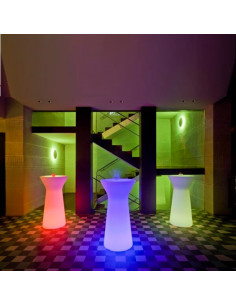 Iluminação e mobiliário com luz-Mesa alta para tamborete com luz Capri de Newgarden mho1146001 2