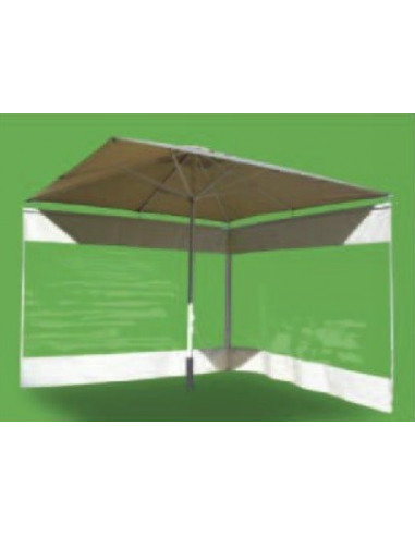 ULTCOVER Copertura Impermeabile Per Ombrellone Da Esterno 600D - Con Finestra Trasparente Per Pannelli Solari, Adatta Per Ombrelloni Tondi E Quadrati 3.5-3.9m, Con Asta In Fibra Di Vetro